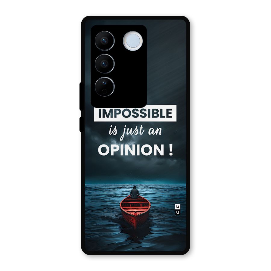 Just An Opinion Metal Back Case for Vivo V27