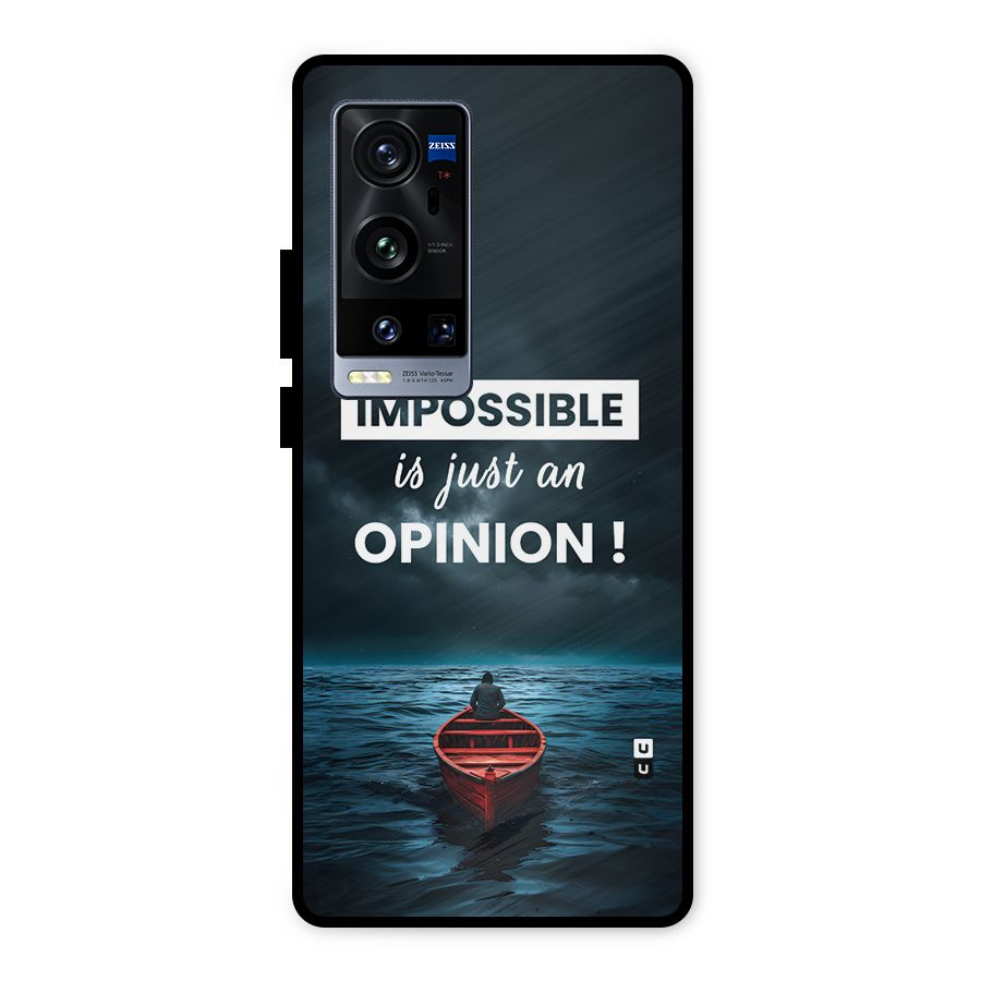 Just An Opinion Metal Back Case for Vivo X60 Pro Plus
