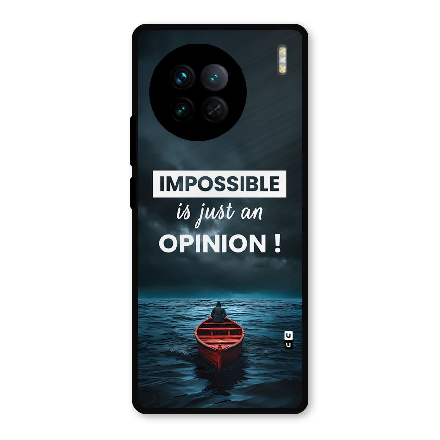 Just An Opinion Metal Back Case for Vivo X90