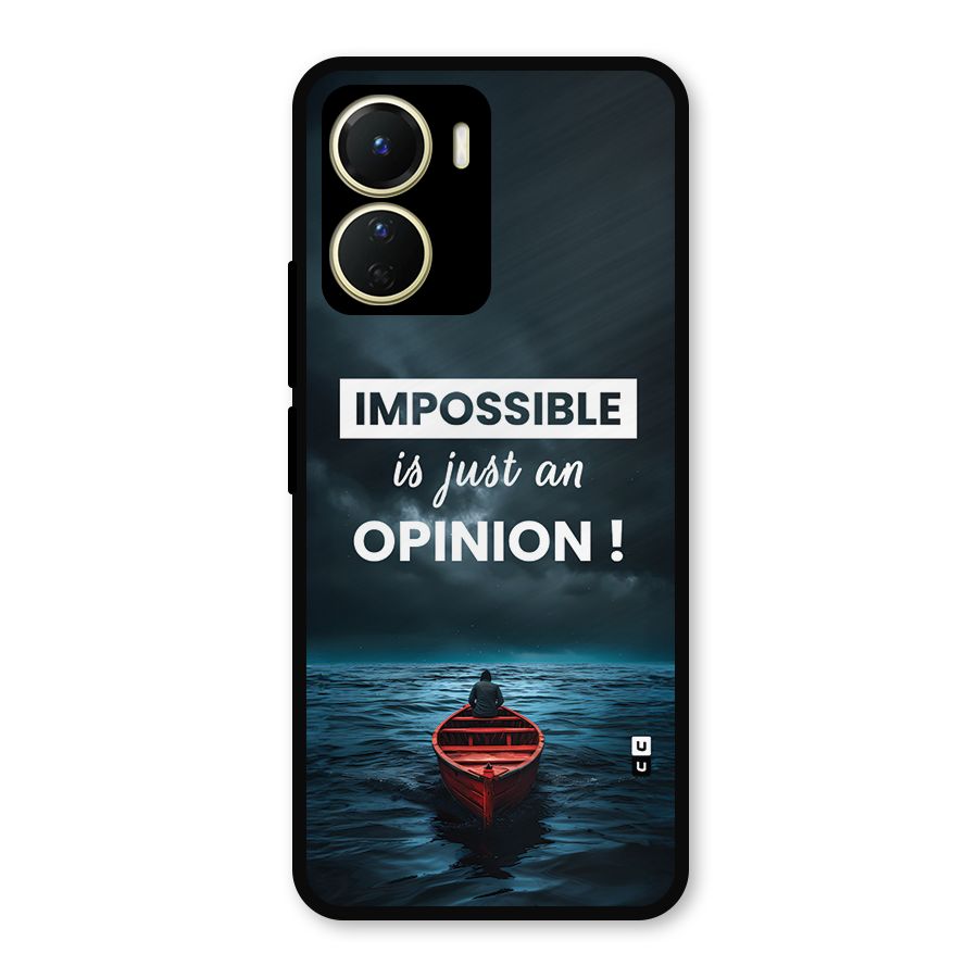 Just An Opinion Metal Back Case for Vivo Y16