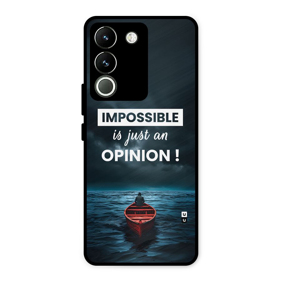 Just An Opinion Metal Back Case for Vivo Y200