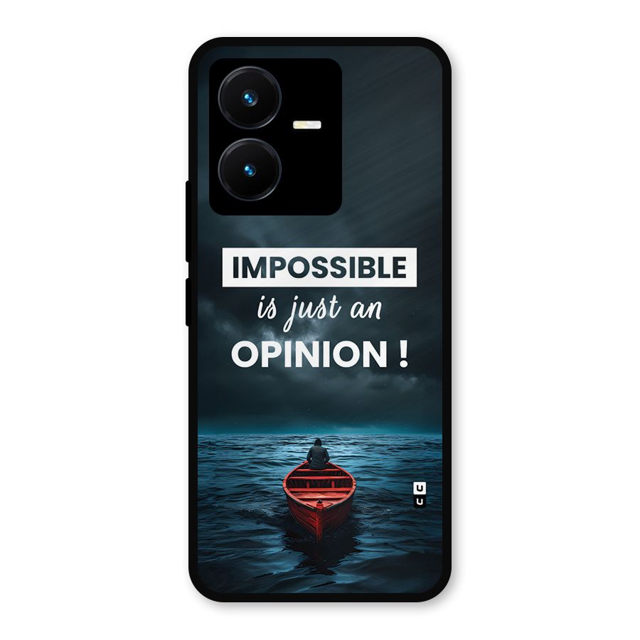 Just An Opinion Metal Back Case for Vivo Y22