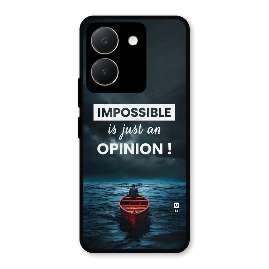 Just An Opinion Metal Back Case for Vivo Y36