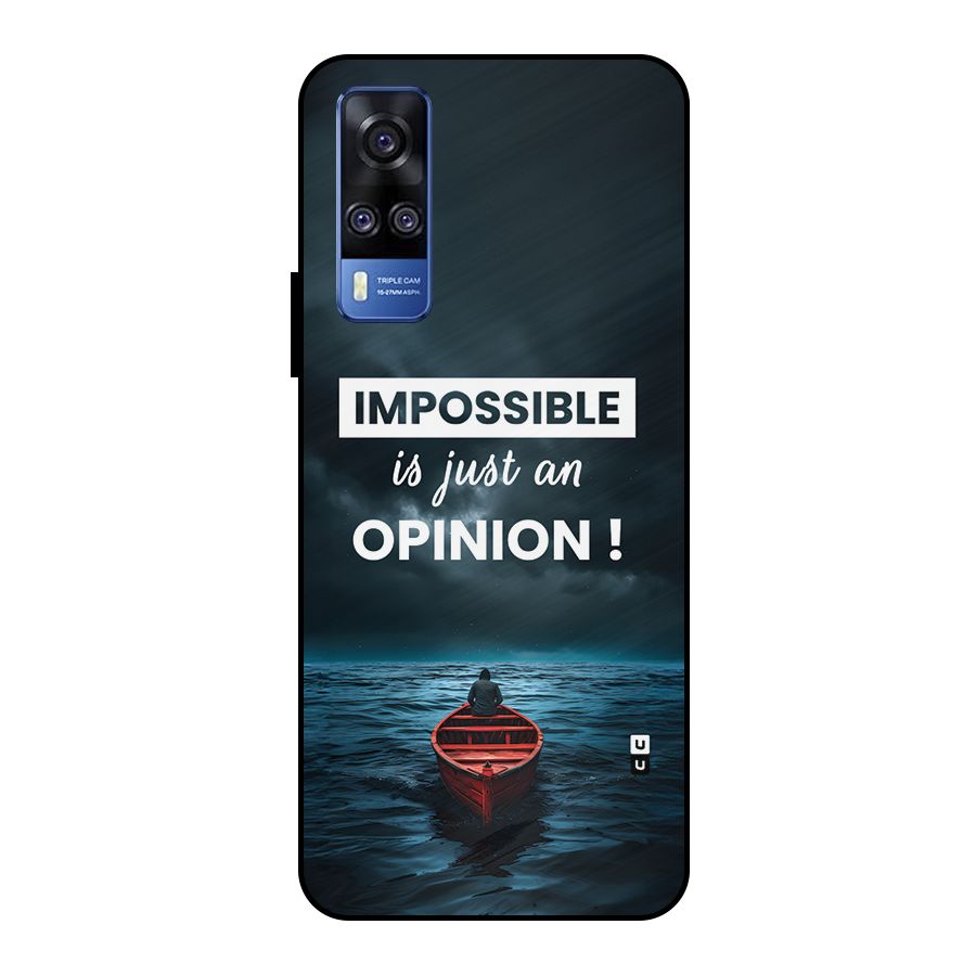 Just An Opinion Metal Back Case for Vivo Y51