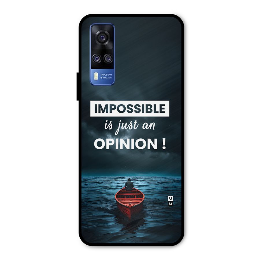 Just An Opinion Metal Back Case for Vivo Y51A
