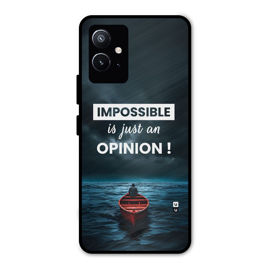 Just An Opinion Metal Back Case for Vivo Y75 5G