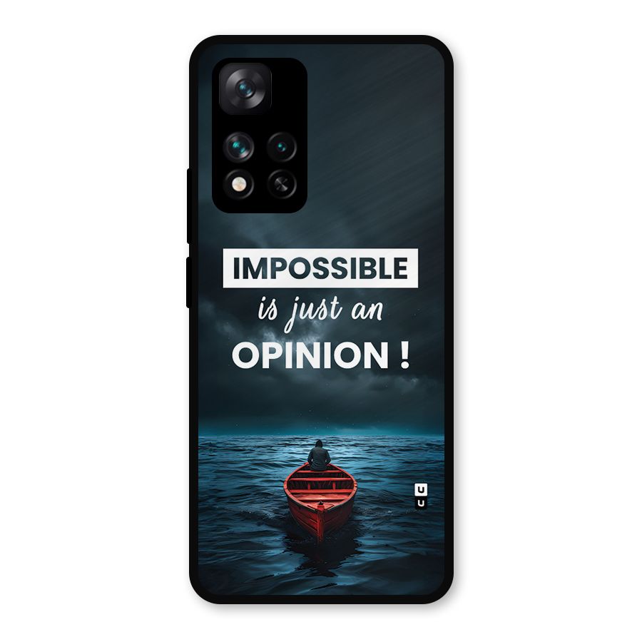 Just An Opinion Metal Back Case for Xiaomi 11i Hypercharge 5G