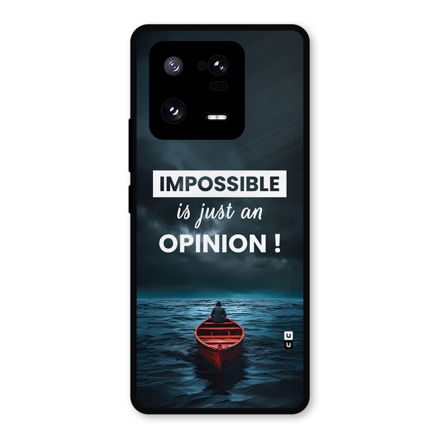 Just An Opinion Metal Back Case for Xiaomi 13 Pro