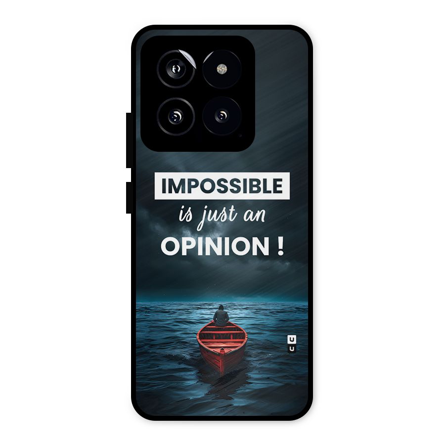Just An Opinion Metal Back Case for Xiaomi 14