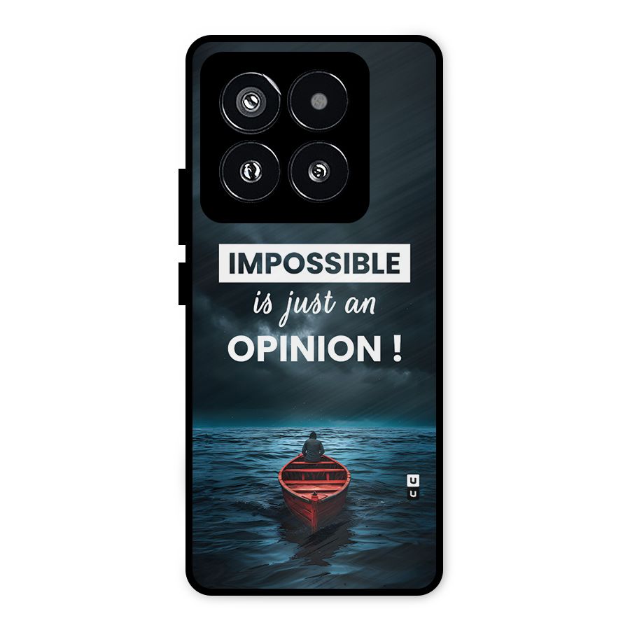 Just An Opinion Metal Back Case for Xiaomi 14 Pro