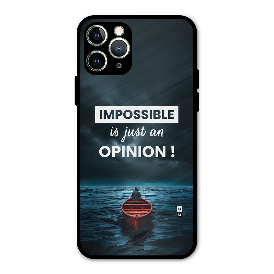 Just An Opinion Metal Back Case for iPhone 11 Pro Max