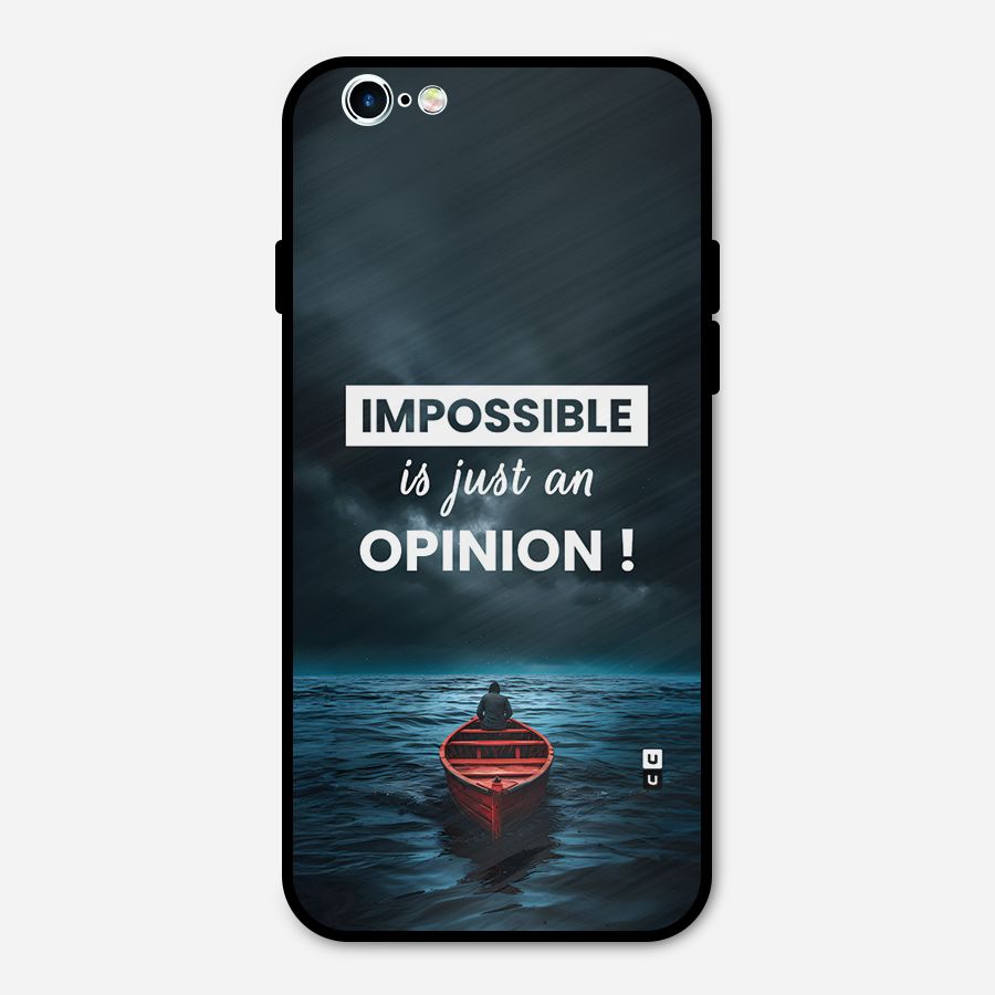 Just An Opinion Metal Back Case for iPhone 6 6s
