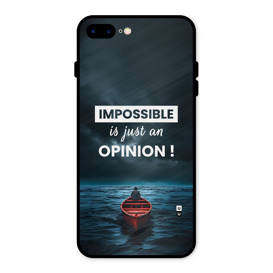 Just An Opinion Metal Back Case for iPhone 7 Plus