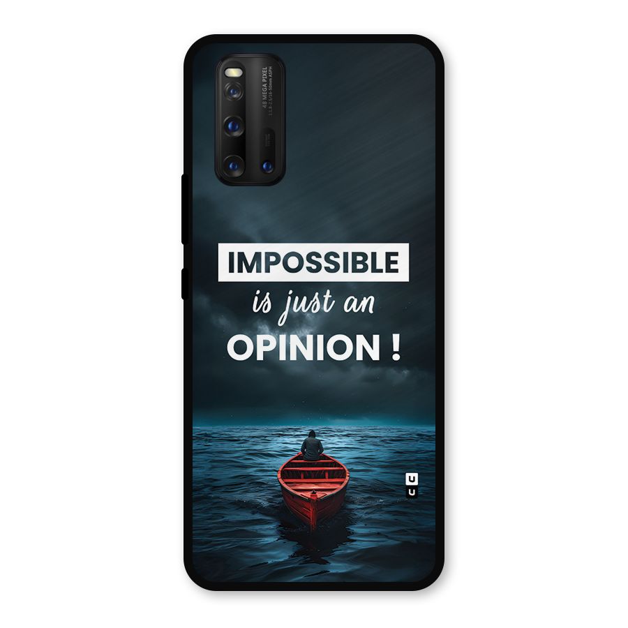 Just An Opinion Metal Back Case for iQOO 3