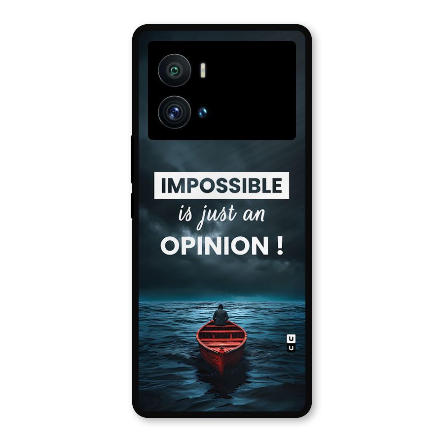 Just An Opinion Metal Back Case for iQOO 9 Pro