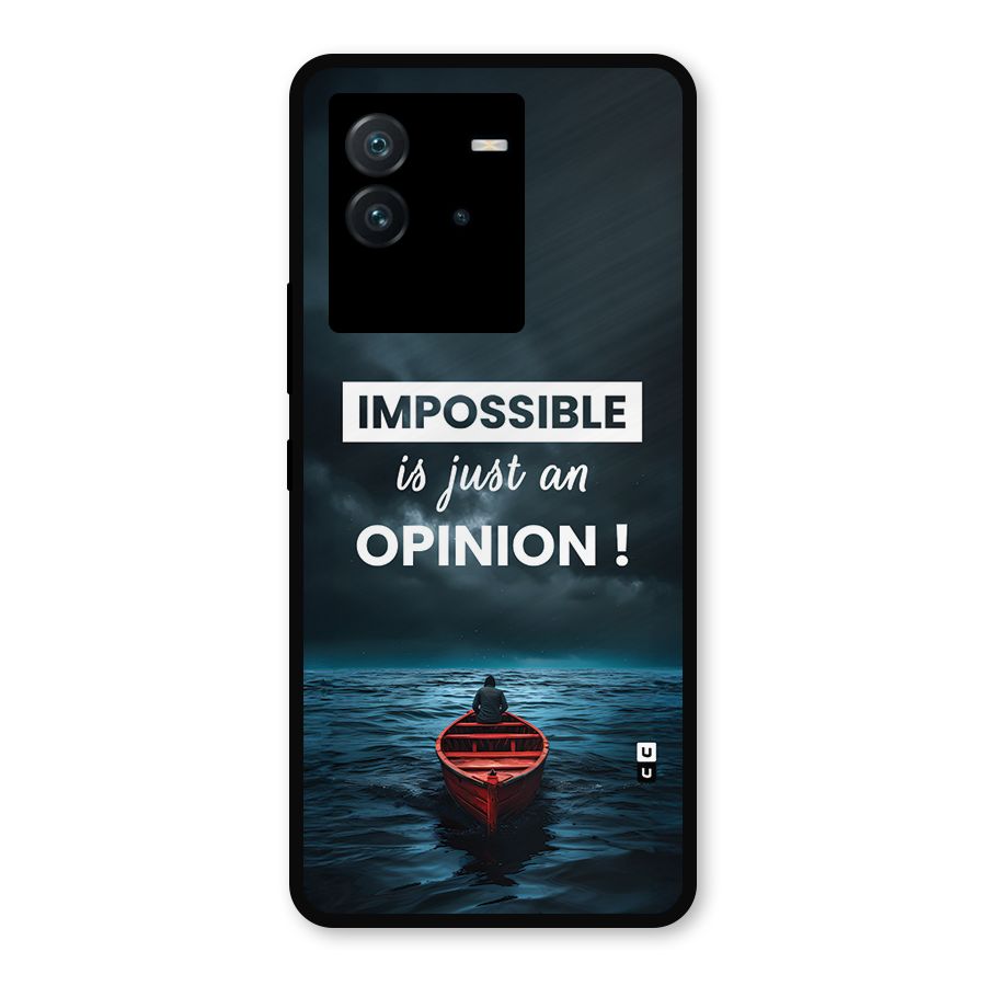 Just An Opinion Metal Back Case for iQOO Neo 6 5G