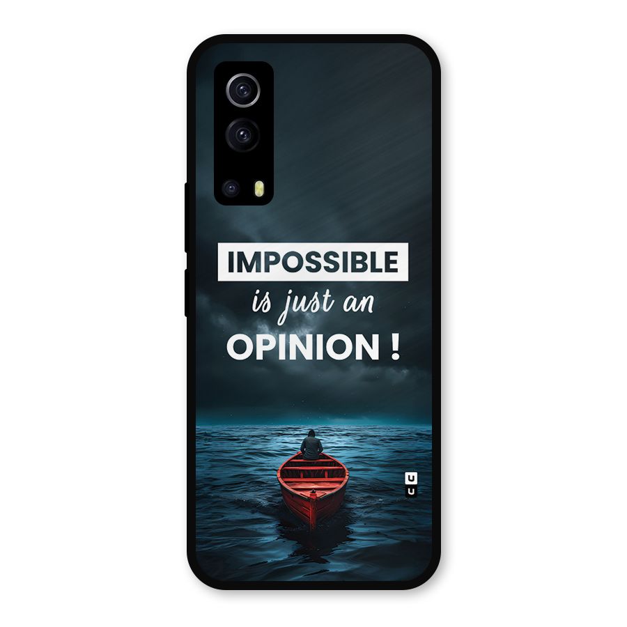 Just An Opinion Metal Back Case for iQOO Z3