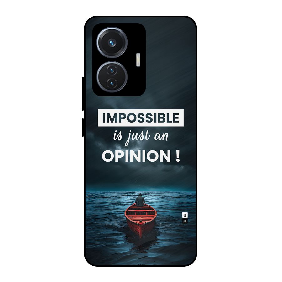 Just An Opinion Metal Back Case for iQOO Z6 44W