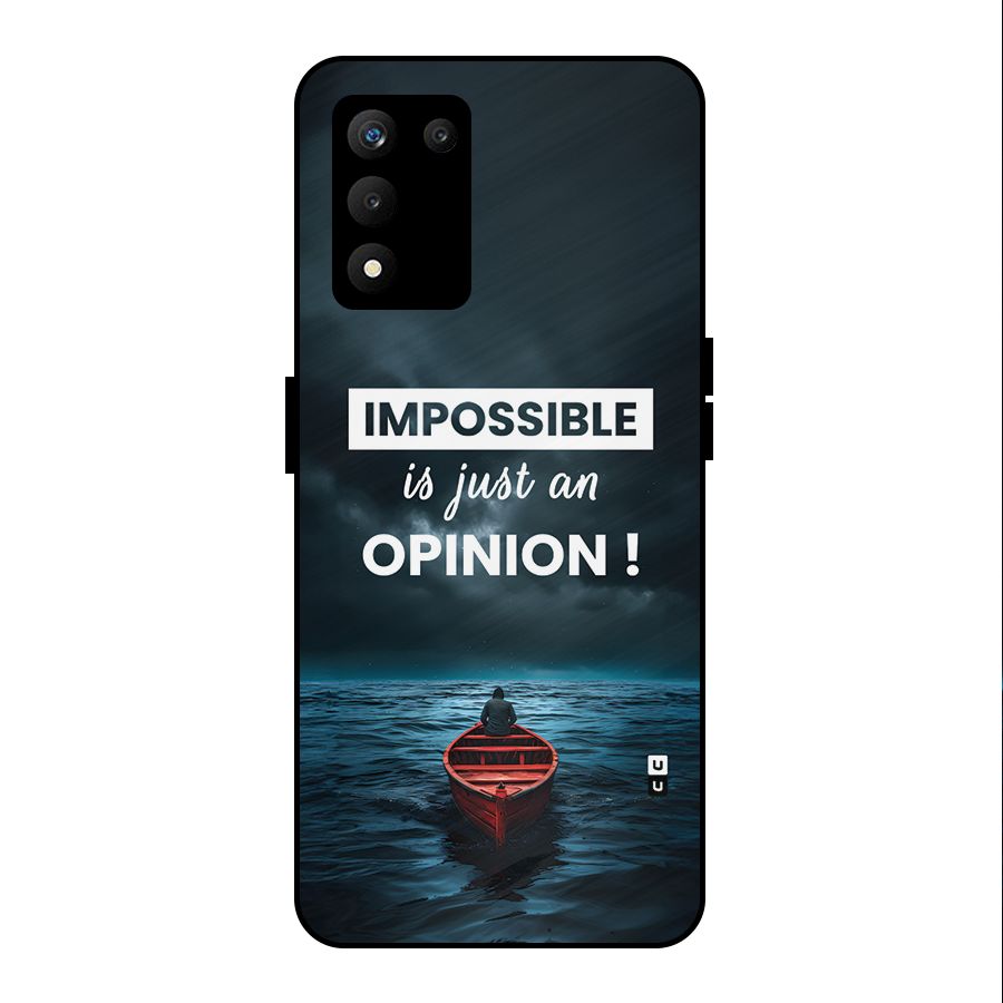 Just An Opinion Metal Back Case for realme 9 5G SE