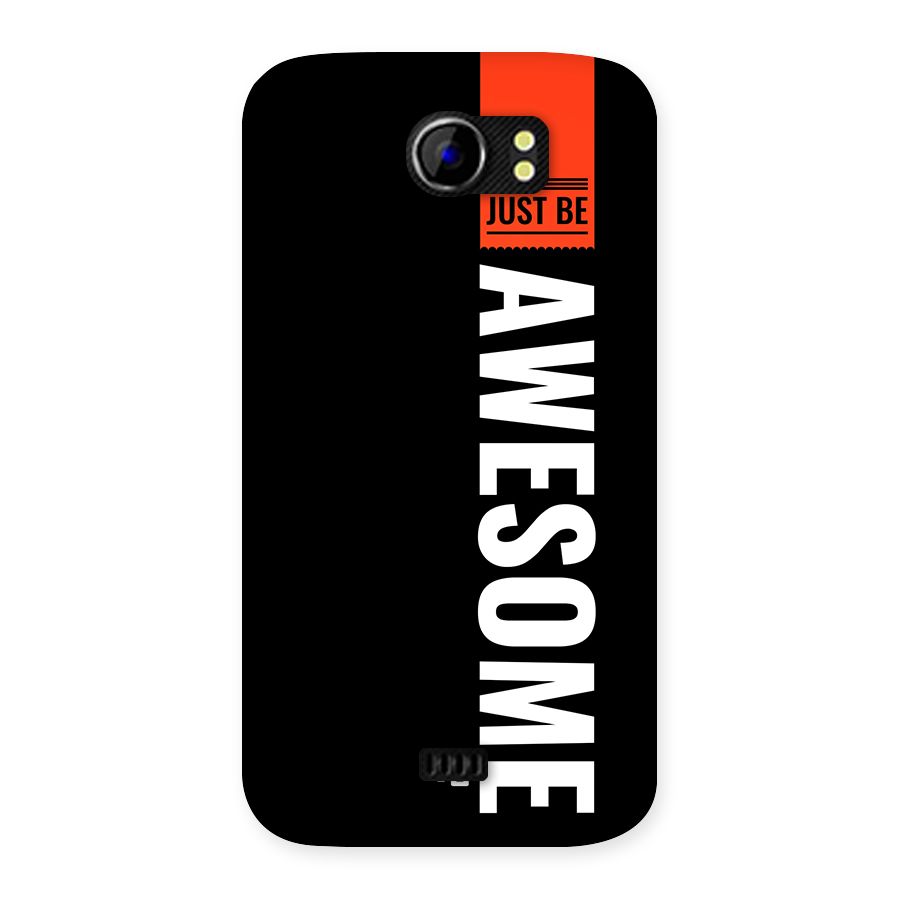 Just Be Awesome Back Case for Canvas 2 A110
