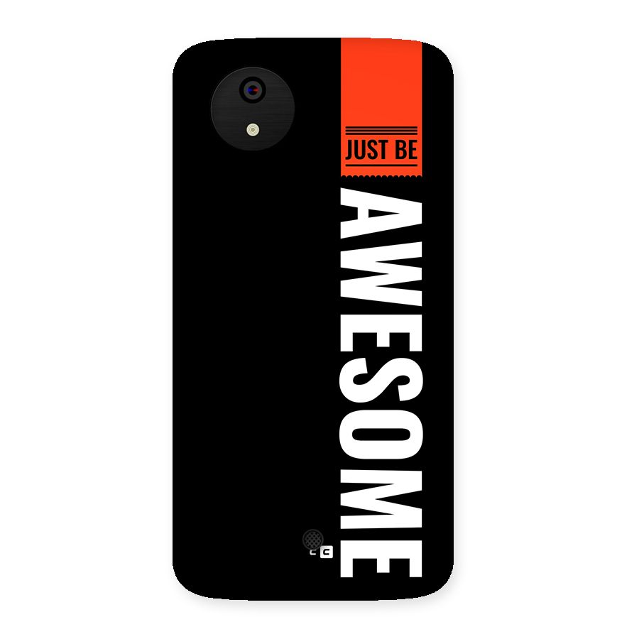 Just Be Awesome Back Case for Canvas A1  AQ4501