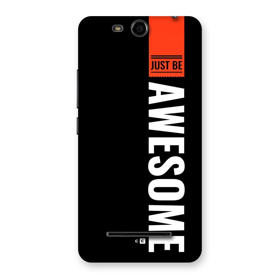Just Be Awesome Back Case for Canvas Juice 3 Q392