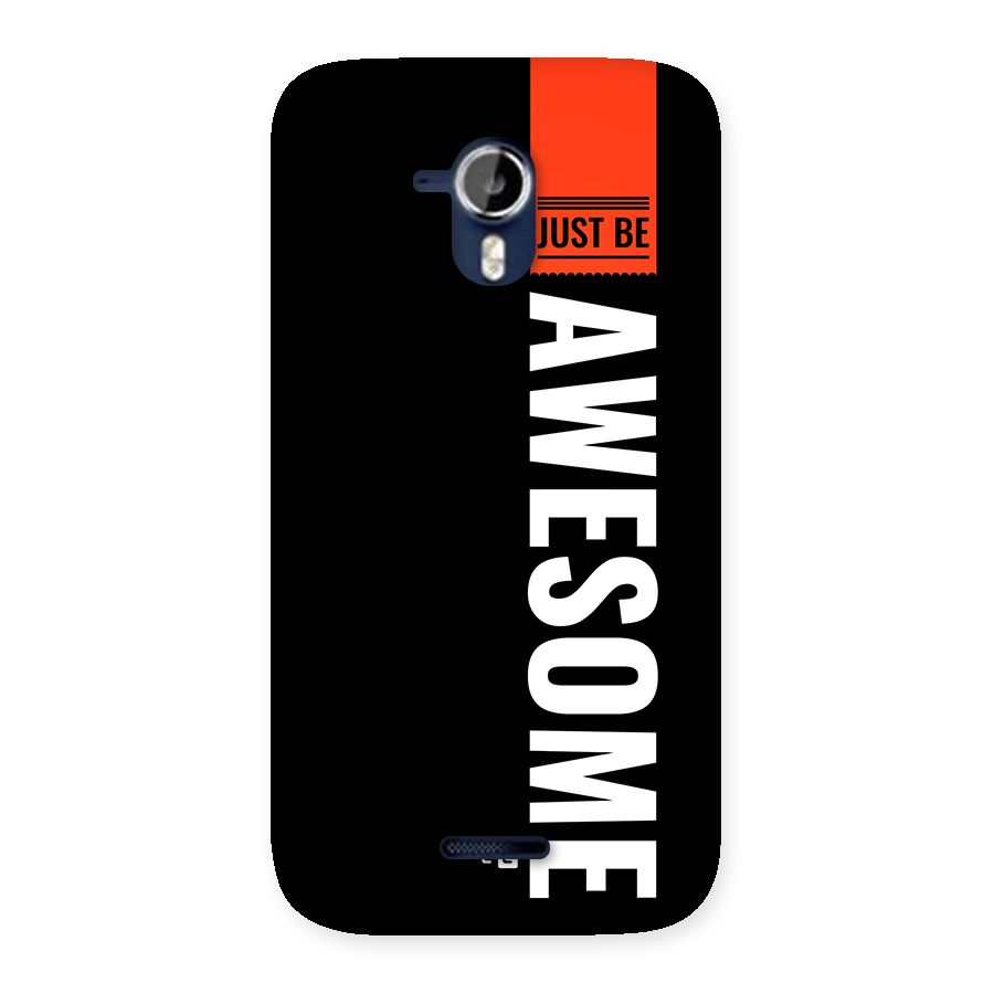 Just Be Awesome Back Case for Canvas Magnus A117