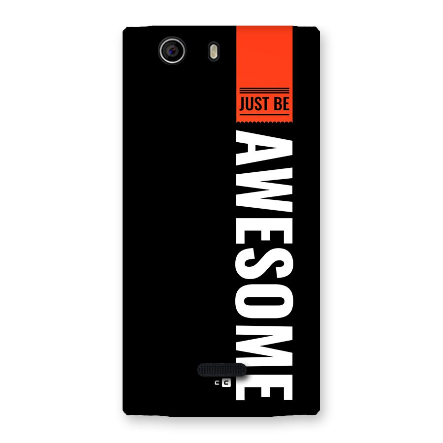 Just Be Awesome Back Case for Canvas Nitro 2 E311