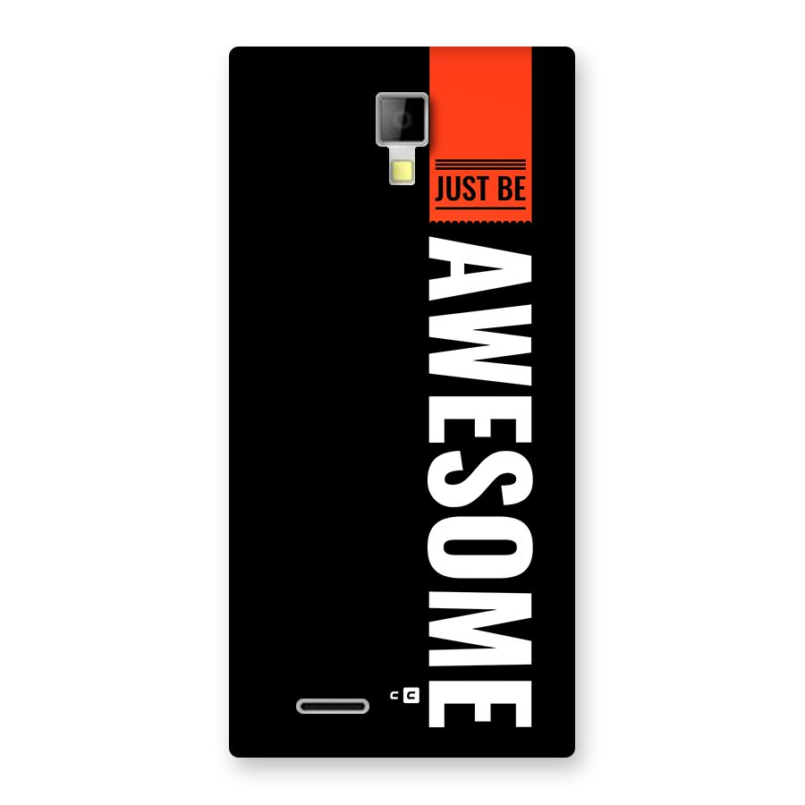 Just Be Awesome Back Case for Canvas Xpress A99