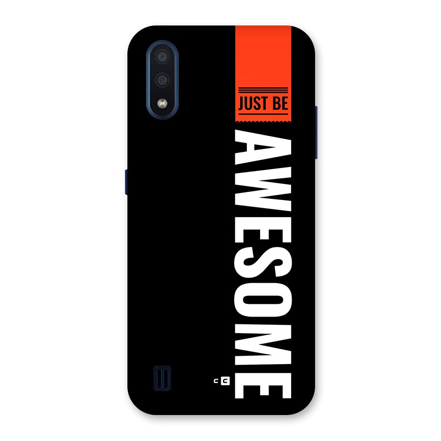 Just Be Awesome Back Case for Galaxy M01