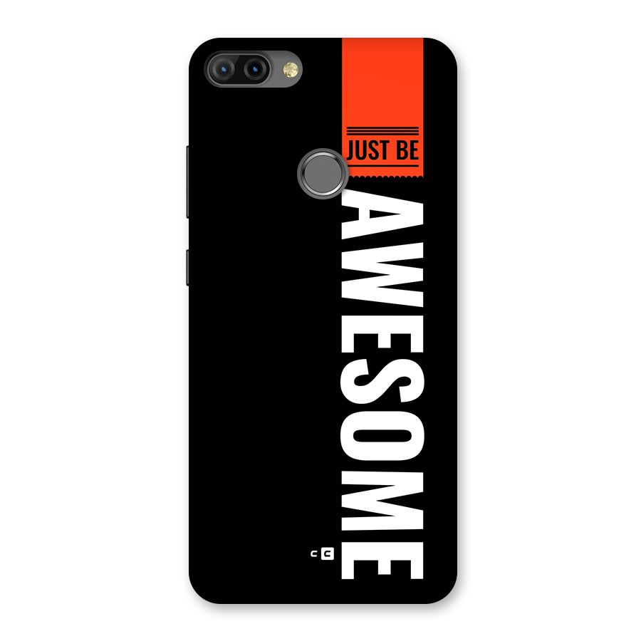 Just Be Awesome Back Case for Infinix Hot 6 Pro