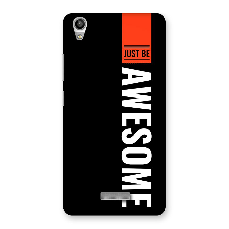 Just Be Awesome Back Case for Lava Pixel V1