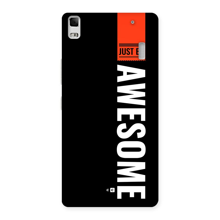 Just Be Awesome Back Case for Lenovo K3 Note