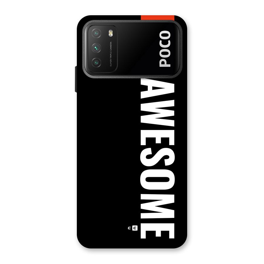 Just Be Awesome Back Case for Poco M3