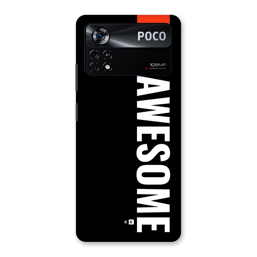 Just Be Awesome Back Case for Poco X4 Pro 5G