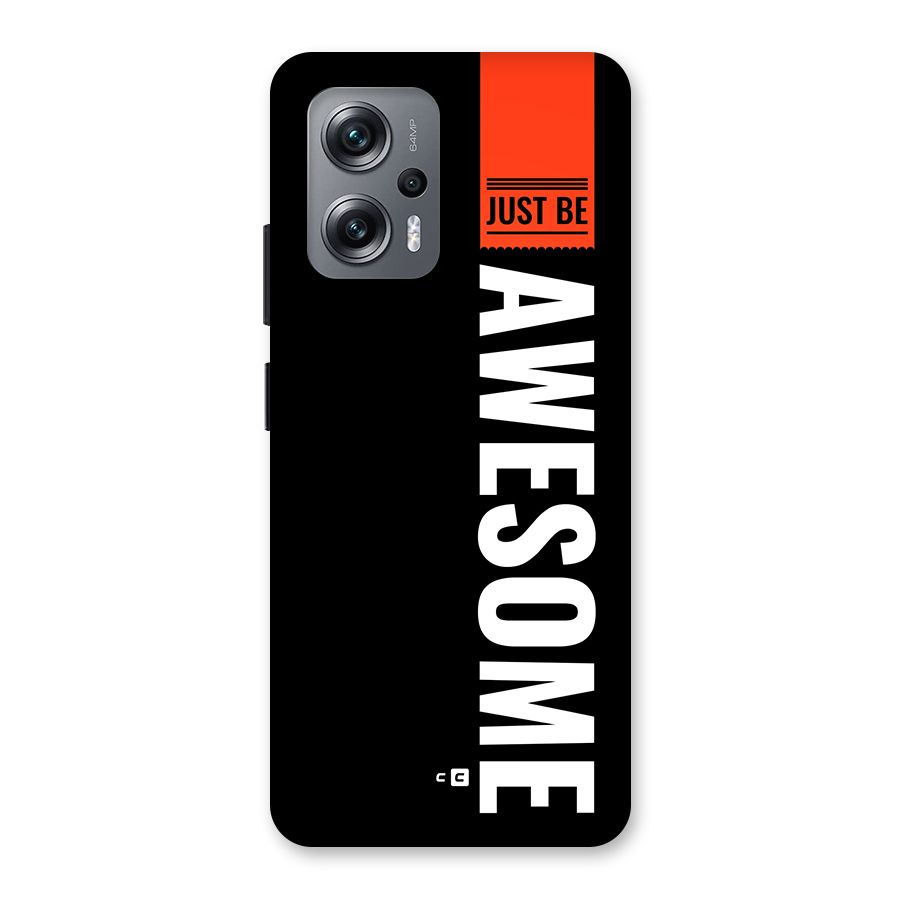 Just Be Awesome Back Case for Redmi K50i