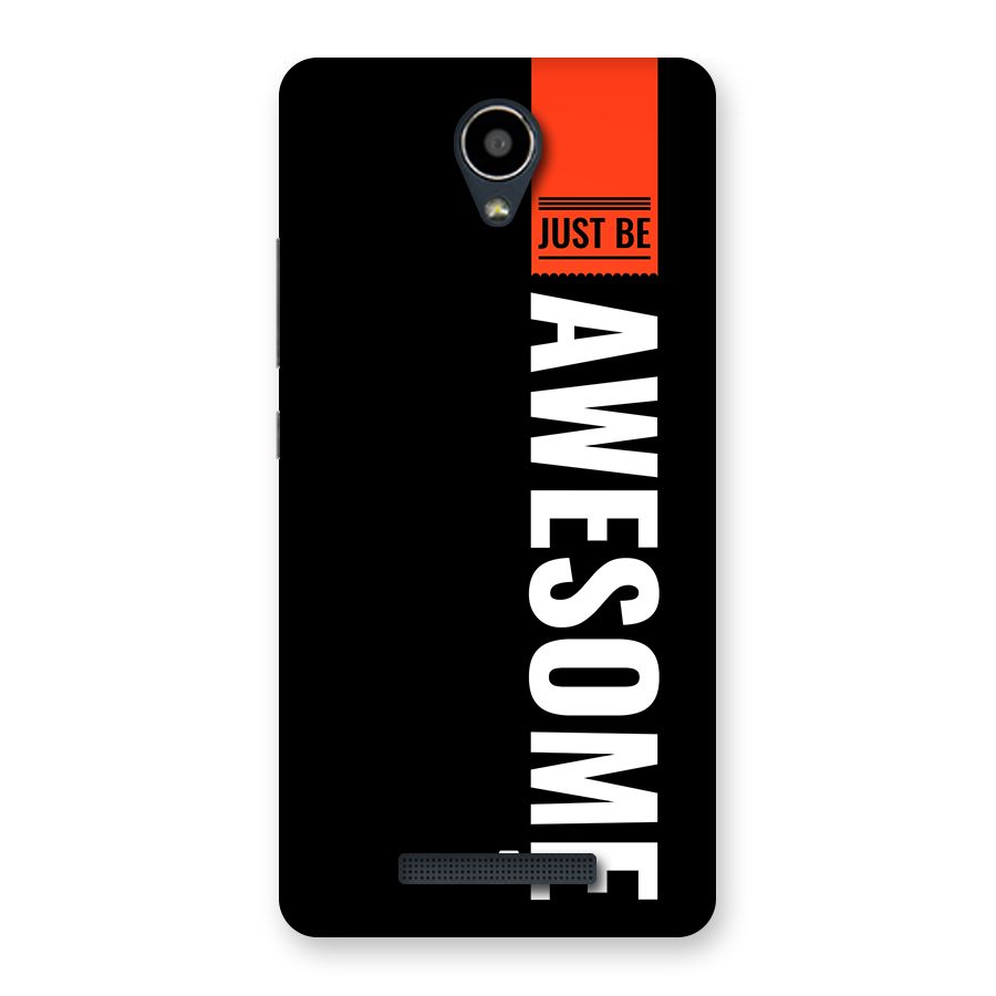 Just Be Awesome Back Case for Redmi Note 2