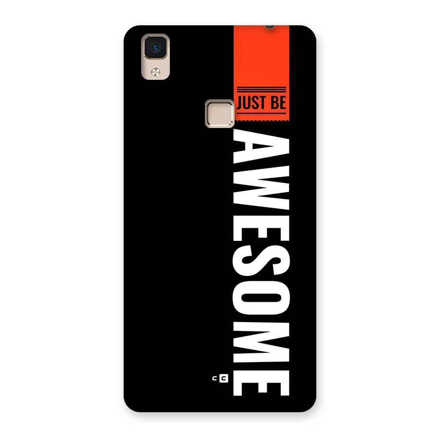 Just Be Awesome Back Case for V3 Max