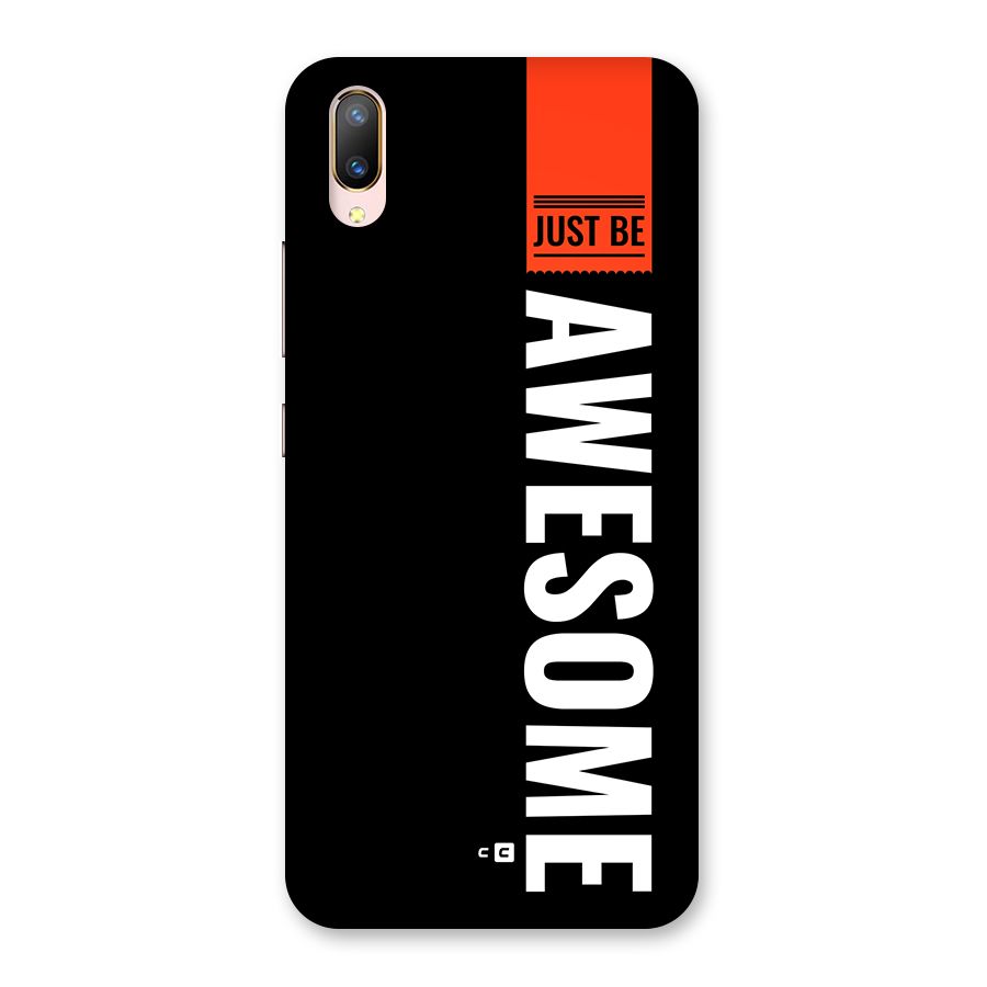 Just Be Awesome Back Case for Vivo V11 Pro