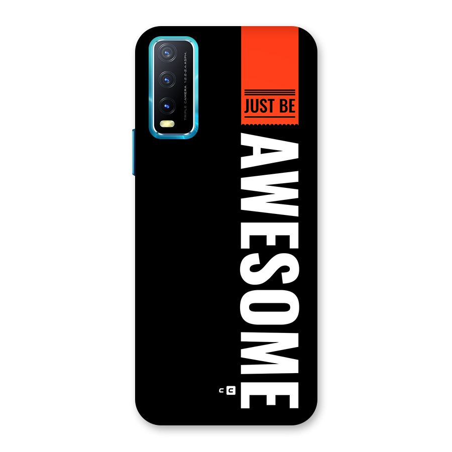Just Be Awesome Back Case for Vivo Y20A