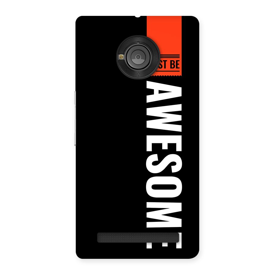 Just Be Awesome Back Case for Yunique