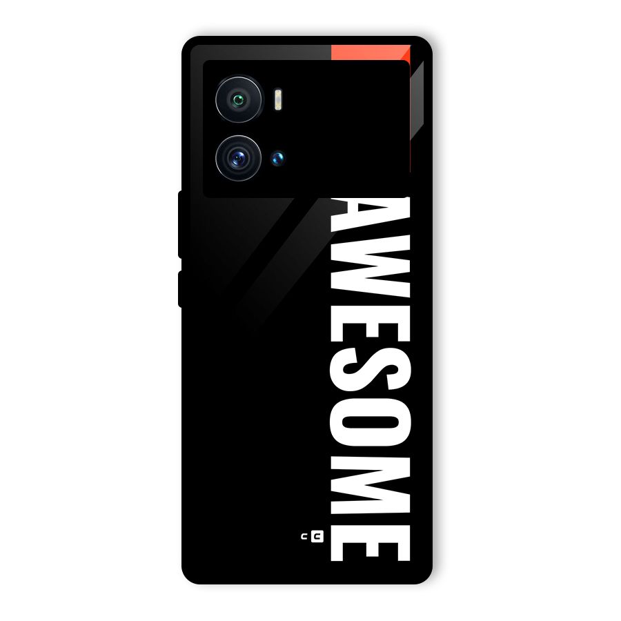 Just Be Awesome Glass Back Case for Vivo iQOO 9 Pro