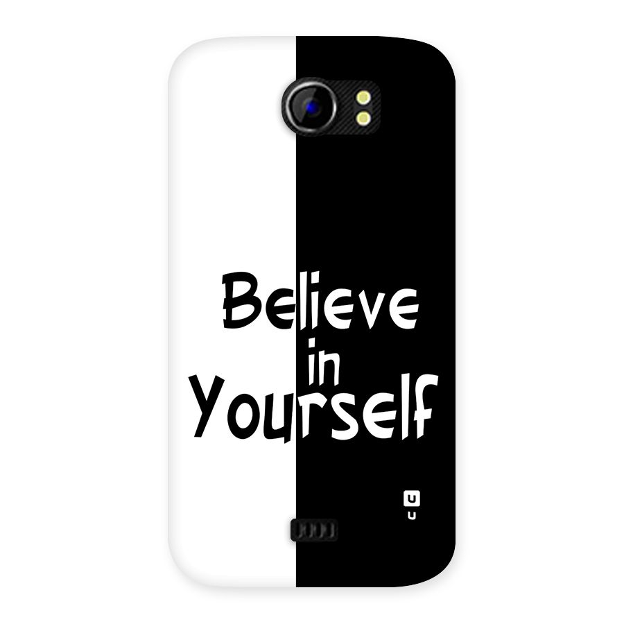 Just Believe Yourself Back Case for Canvas 2 A110