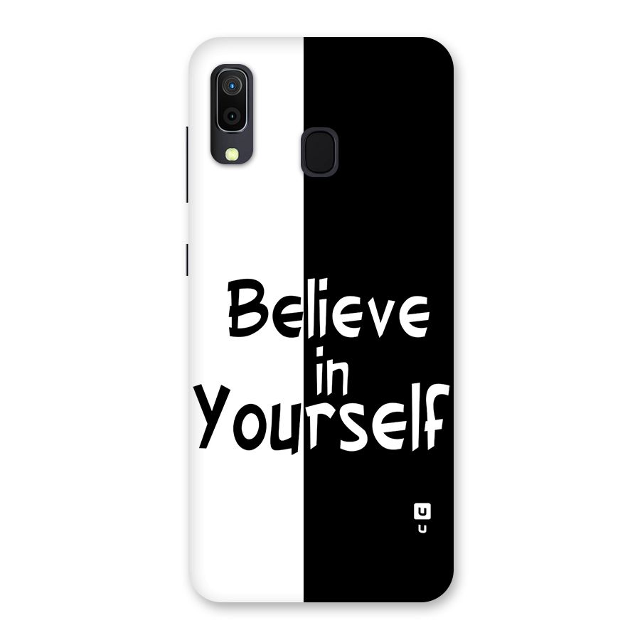 Just Believe Yourself Back Case for Galaxy A20