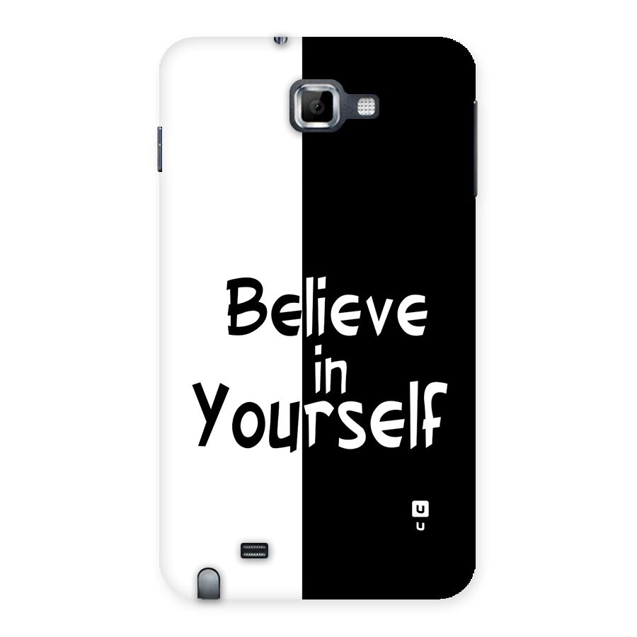 Just Believe Yourself Back Case for Galaxy Note
