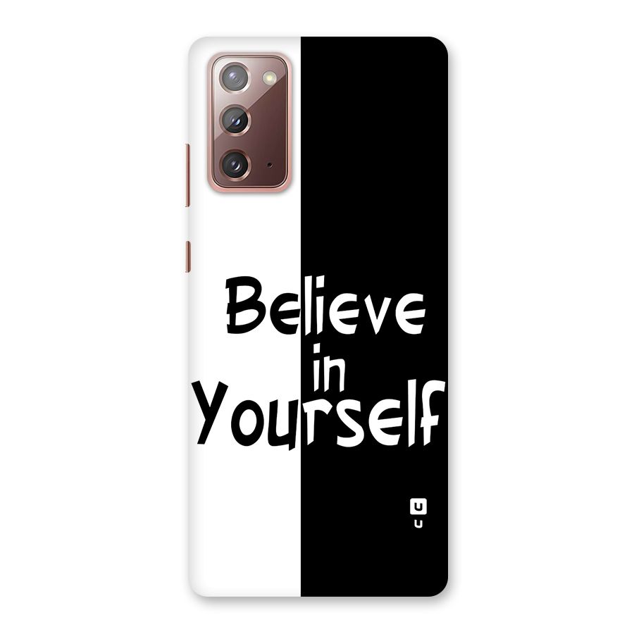 Just Believe Yourself Back Case for Galaxy Note 20