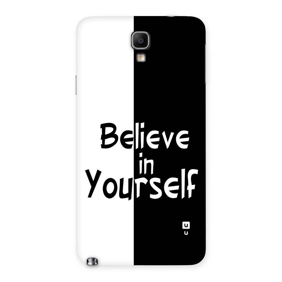 Just Believe Yourself Back Case for Galaxy Note 3 Neo