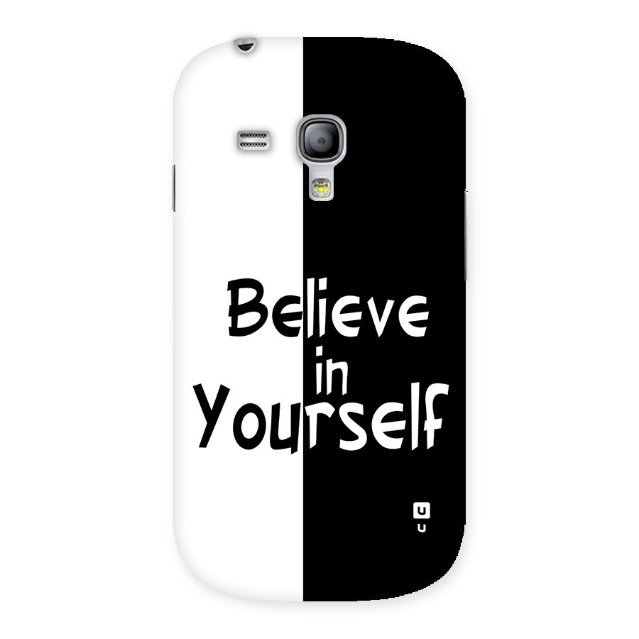 Just Believe Yourself Back Case for Galaxy S3 Mini