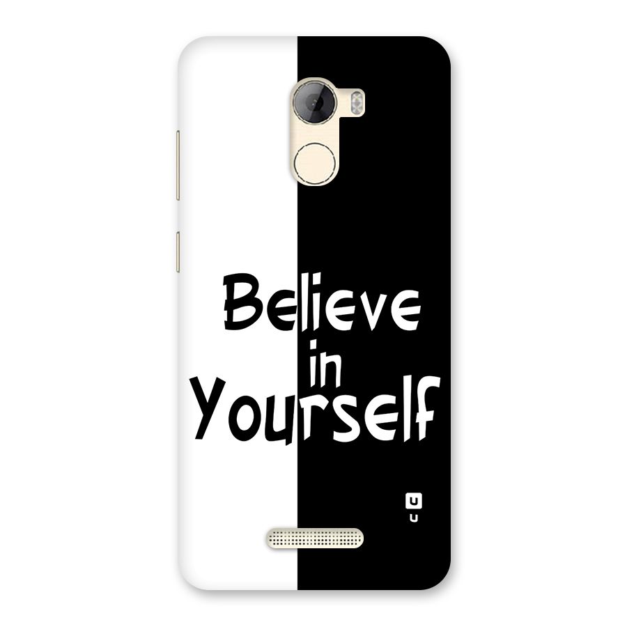 Just Believe Yourself Back Case for Gionee A1 LIte