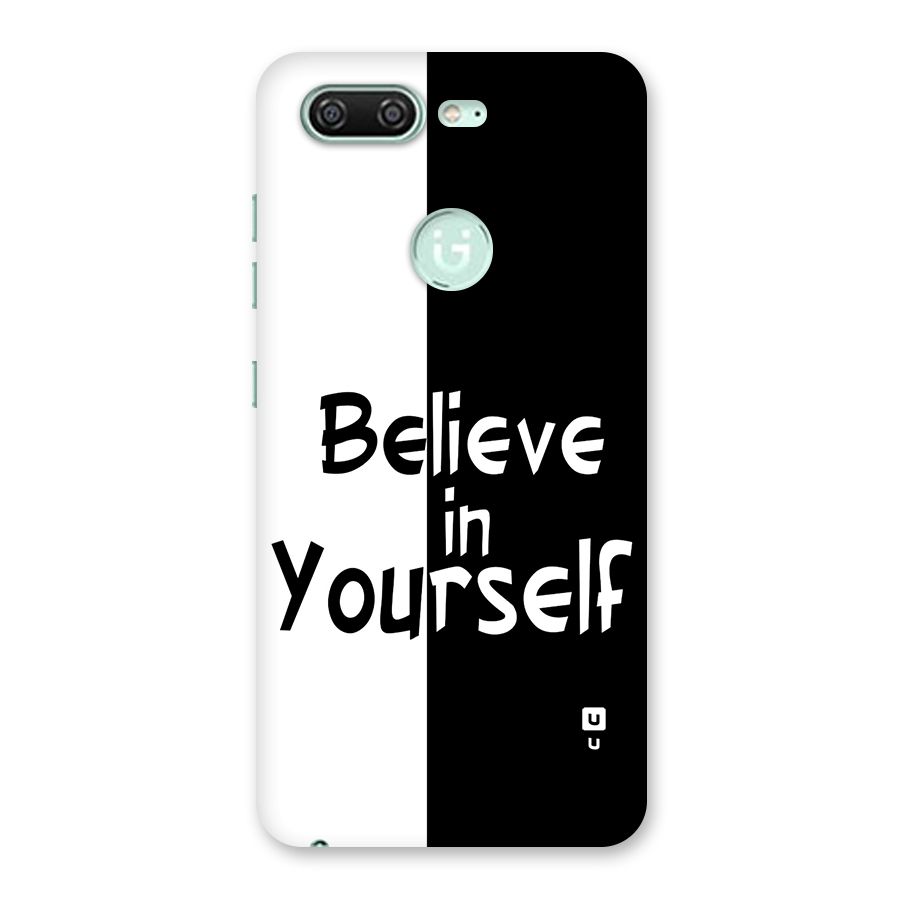 Just Believe Yourself Back Case for Gionee S10